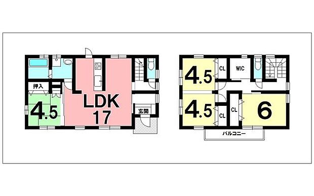 4LDK+WIC、オール電化、省令準耐火構造【建物面積97.70m2(29.55坪)】