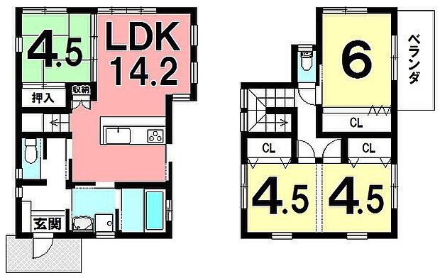 【過去施工間取り】自由に設計可能なお家です!モデルハウスもありますのでお気軽にお問い合わせください♪