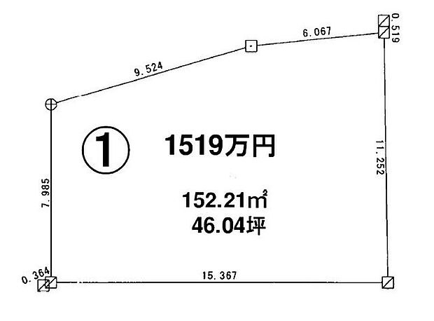【地積測量図】令和7年6月 作成南向き道路に約11.25m接道しています♪