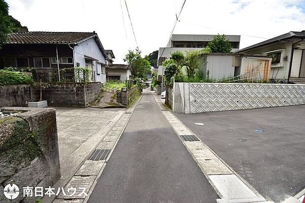 【前面道路】持ち分道路に接道する鹿児島市道です!