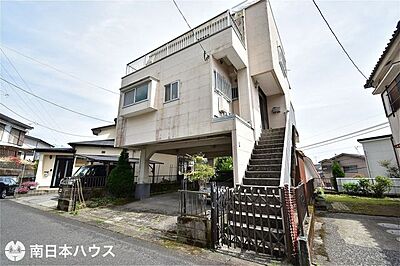 外観：北西向き道路【敷地面積129.64m2(39.21坪)】建築条件なし建物解体渡しです！