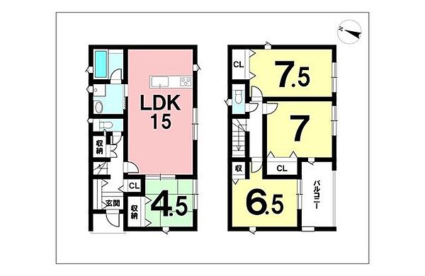 4LDK、オール電化、インナーバルコニー【建物面積93.96m2(28.42坪)】