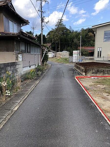 前面道路です。