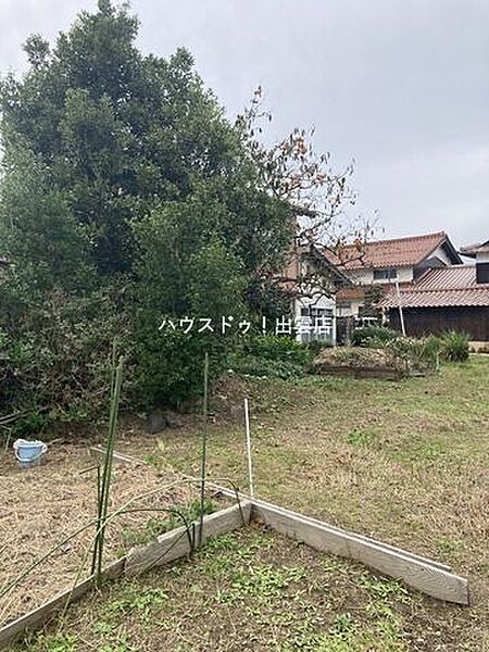 現在植栽があります。売主様にて撤去後、お引渡しです。