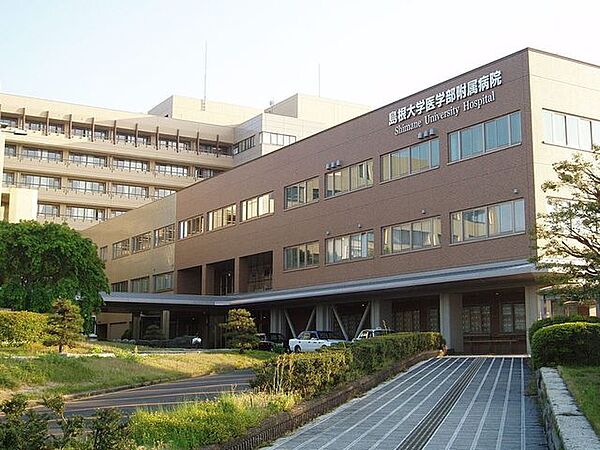 島根大学医学部附属病院救命救急センターのある総合病院。 700m