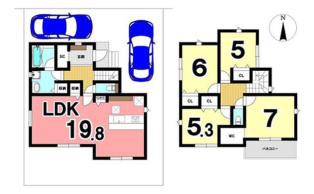 ※図面と現況が異なる場合は現況優先となります。