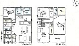 大神4丁目主寝室にWIC付・収納充実