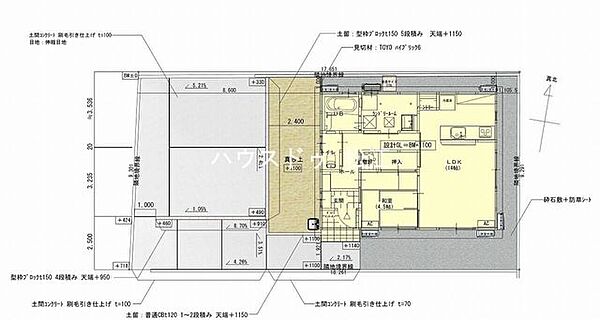 外構の図面です。