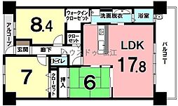 サーパス春日町 3LDKの間取図画像