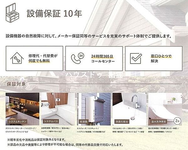 【地盤品質保証20年】万が一建物が不均等に傾き沈む現象(不同沈下)が発生した場合には、不同沈下に起因する建物の損害に対して、20年の品質保証が付いています。