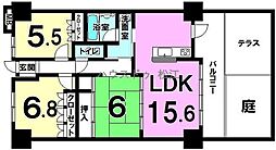 サーパス黒田町 3LDKの間取図画像