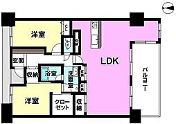 アルファステイツ宍道湖 2LDKの間取図画像