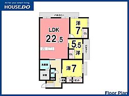 間取図画像 3LDK