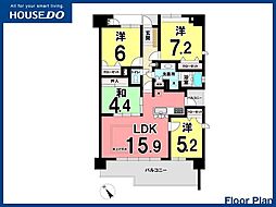 サンライフ小倉東 4LDKの間取図画像
