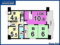 リヴィエール小倉東 4LDKの間取図画像