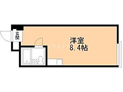 チサンマンション札幌第一 ワンルームの間取図画像