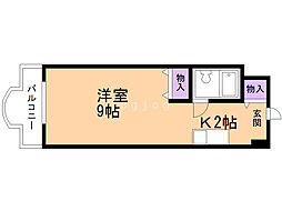 メゾン・ド・グルー 1Kの間取図画像