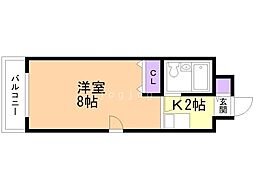 メゾン・ド・ルナール 1Kの間取図画像