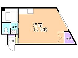 NYパレス ワンルームの間取図画像