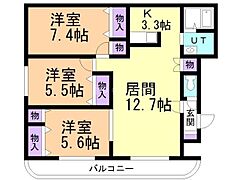 物件の間取り