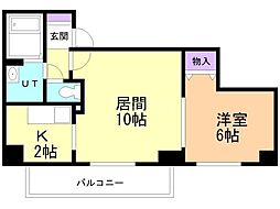 アクティ麻生南 1LDKの間取図画像