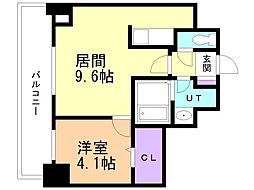 イリオスエフタ 1LDKの間取図画像