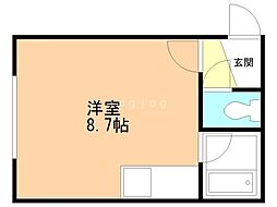 アーバンサイト麻生 ワンルームの間取図画像