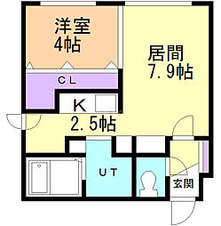 LIVAROTN33 1LDKの間取図画像