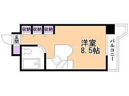 ラ・パルフェ・ド・札幌 ワンルームの間取図画像