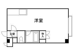ローヤルハイツ北26 1DKの間取図画像