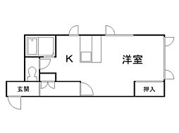 ル・サーフ 1Kの間取図画像