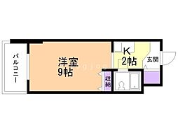 メゾン・ド・グルー 1Kの間取図画像