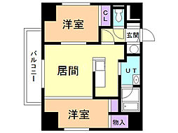イリオスディオ 2LDKの間取図画像
