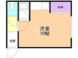 シャルム5・4 ワンルームの間取図画像
