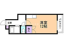 グランドハイツ当別 ワンルームの間取図画像