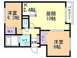 間取図画像 2LDK