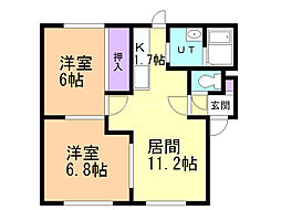 間取図画像 2LDK