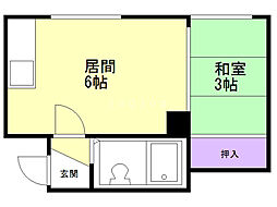 マイロード27 1DKの間取図画像