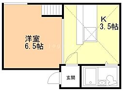 ジュピターN28 1Kの間取図画像