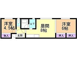 ロイヤルコーポ 2LDKの間取図画像