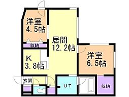 間取図画像 2LDK