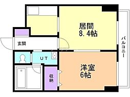 間取図画像 1LDK