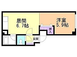 間取図画像 1DK
