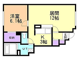 間取図画像 1LDK