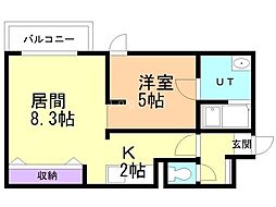 間取図画像 1LDK