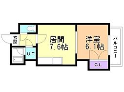 間取図画像 1DK