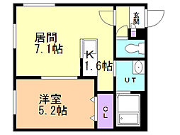 間取図画像 1LDK