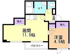 間取図画像 1LDK