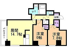 間取図画像 2LDK