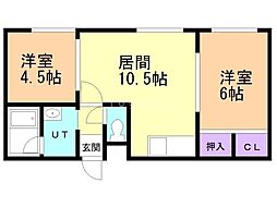 間取図画像 2LDK